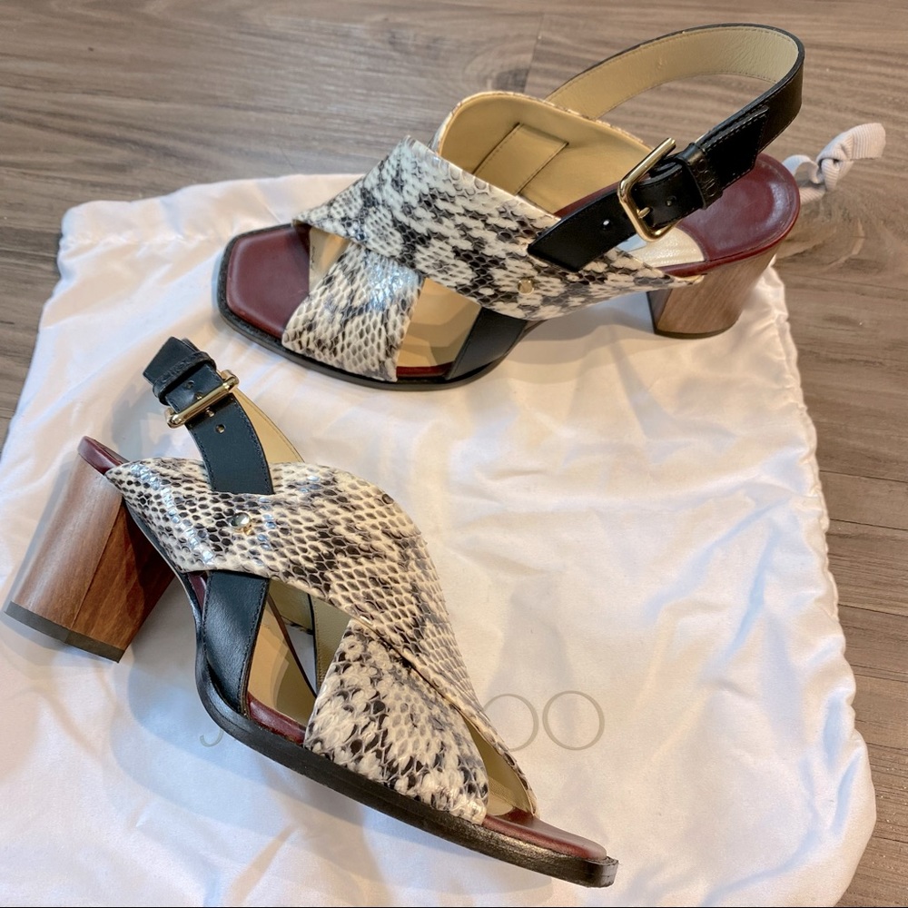 Jimmy Choo Aix 65 Snake Sandals